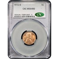 1915-D Lincoln Cent (1c) Obverse Slab Image