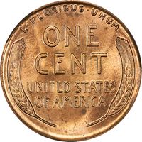 1915-D Lincoln Cent (1c) Reverse Image