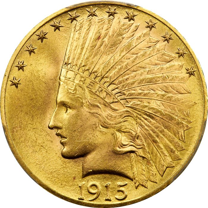 1915 Indian Gold Eagle ($10) Photo 3