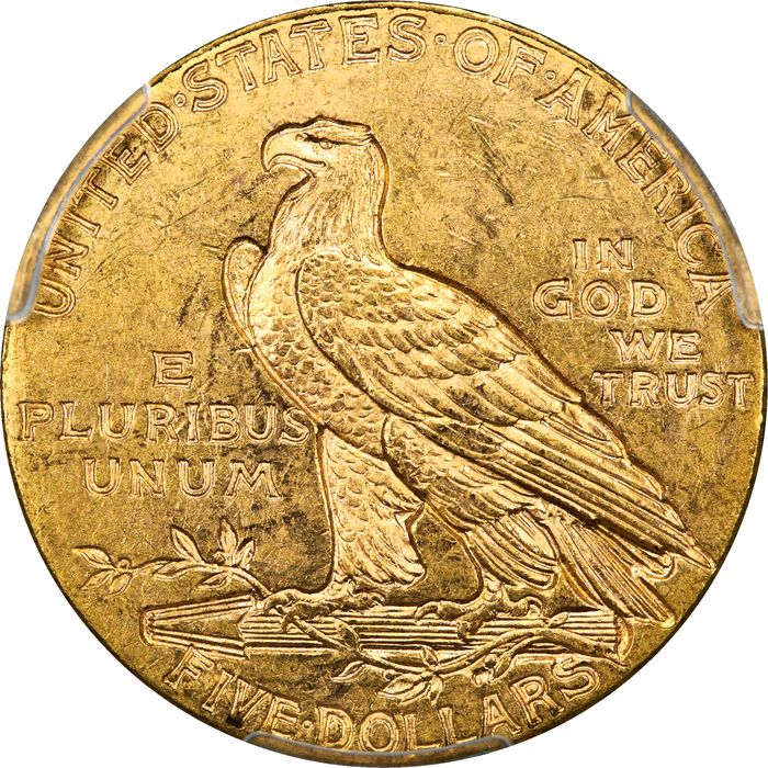 1915 Indian Gold Half Eagle ($5) Photo 4