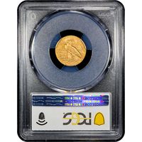 1915 Indian Gold Quarter Eagle ($2.50) Reverse Slab Image