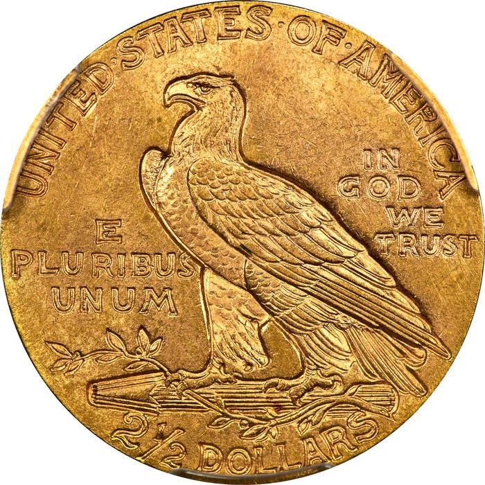 1915 Indian Gold Quarter Eagle ($2.50) Reverse Image