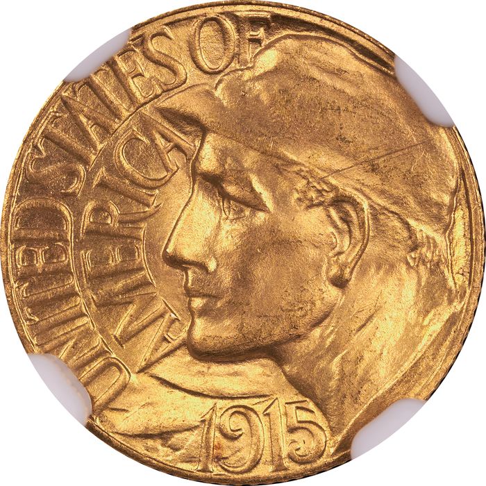 1915-S Panama-Pacific Commem Gold Dollar ($1) Obverse Image