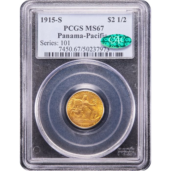 1915-S Panama-Pacific Commem Gold Quarter Eagle ($2.50) Obverse Image