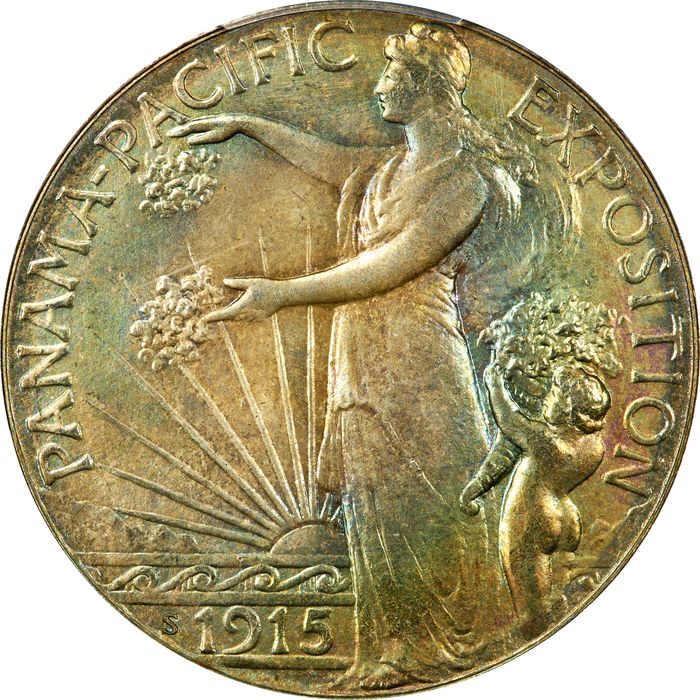 1915-S Panama-Pacific Commem Half Dollar (50c) Photo 3