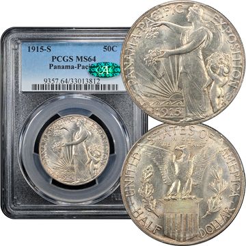1915-S Panama-Pacific Commemorative Half Dollar (50c) Composite Image