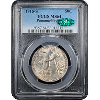 1915-S Panama-Pacific Commemorative Half Dollar (50c) Obverse Slab Image