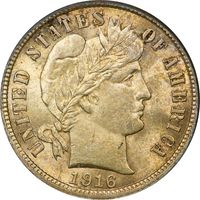 1916 Barber Dime (10c) OGH Photo 3