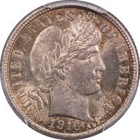 1916 Barber Dime (10c) Obverse Image