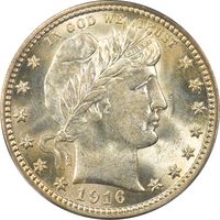 1916-D Barber Quarter (25c) OGH Obverse Image
