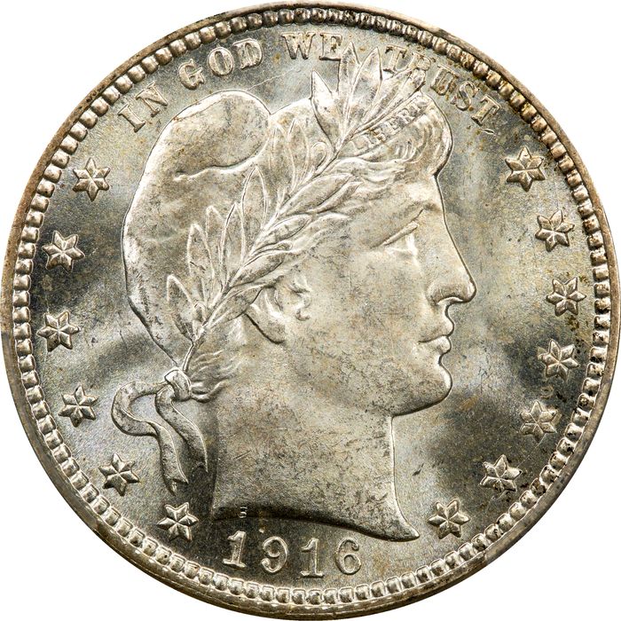 1916-D Barber Quarter (25c) Photo 3