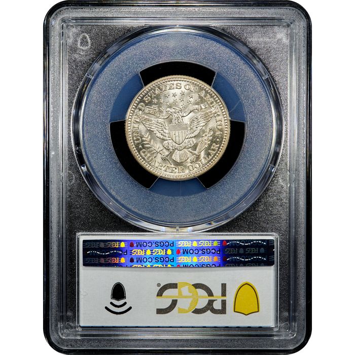 1916-D Barber Quarter (25c) Reverse Image