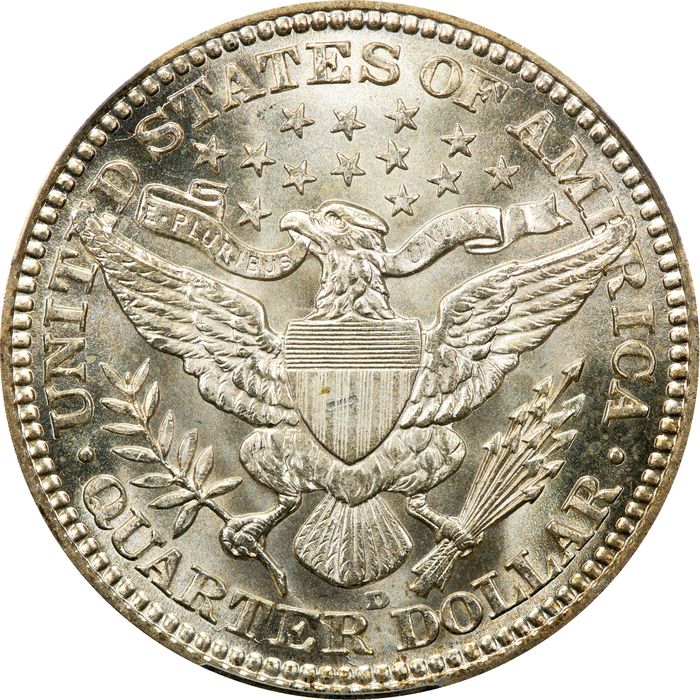 1916-D Barber Quarter (25c) Photo 4