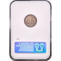 1916-D Mercury Dime (10c) Reverse Slab Image