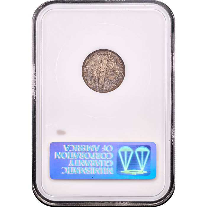 1916-D Mercury Dime (10c) Reverse Slab Image