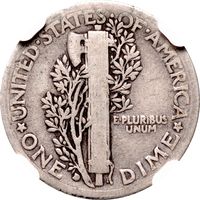 1916-D Mercury Dime (10c) Photo 4