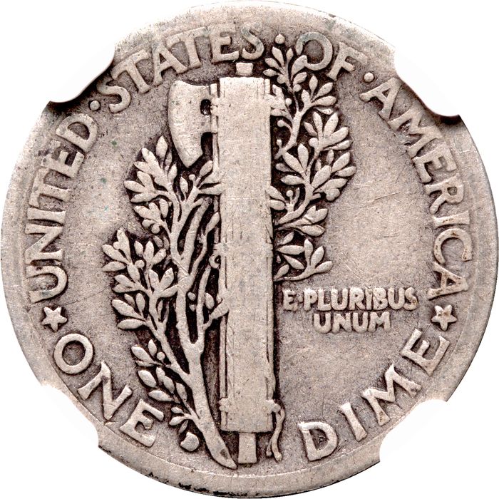 1916-D Mercury Dime (10c) Photo 4