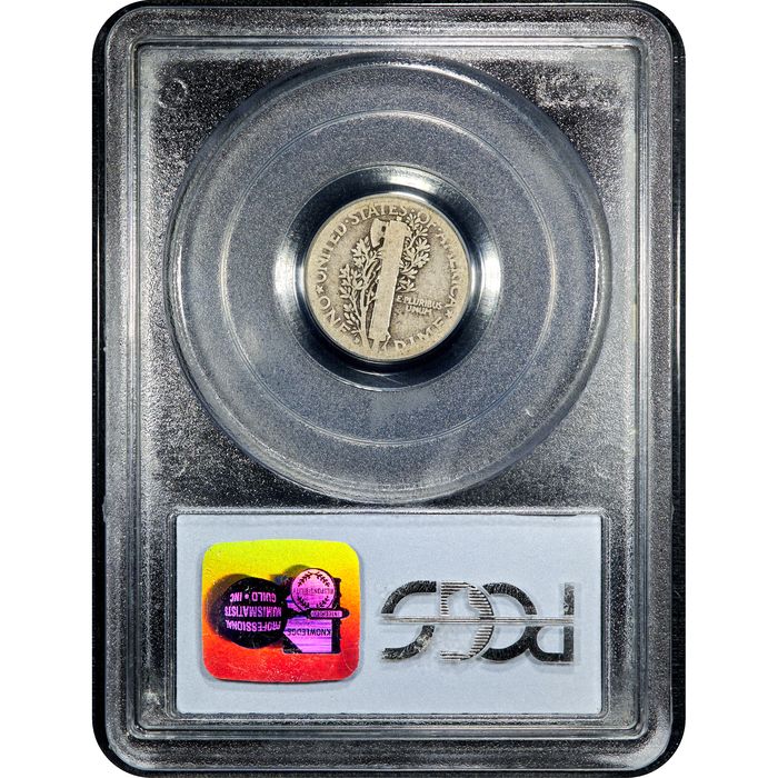 1916-D Mercury Dime (10c) Reverse Slab Image