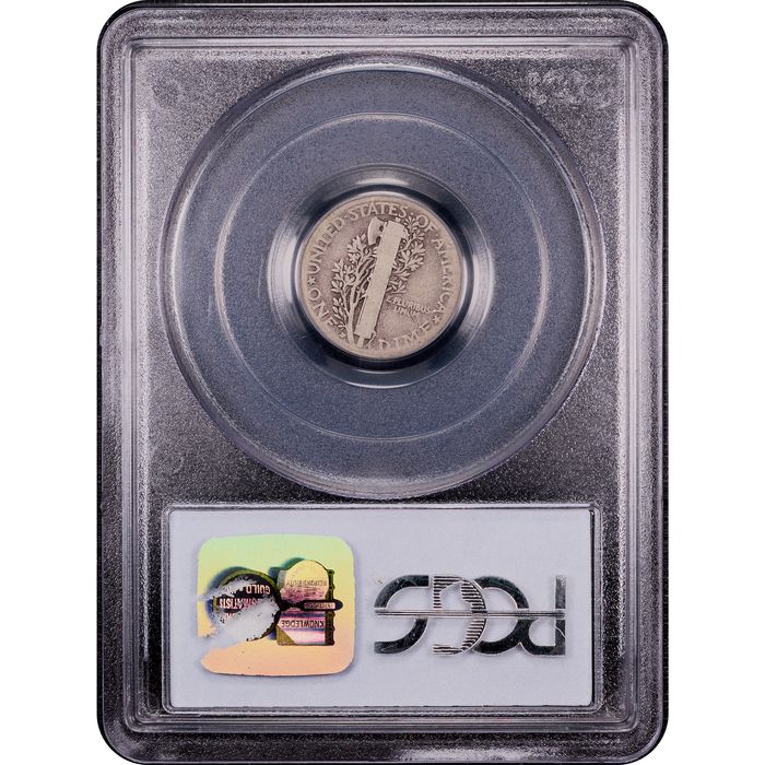 1916-D Mercury Dime (10c) Reverse Slab Image