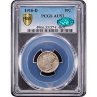 1916-D Mercury Dime (10c) Obverse Image
