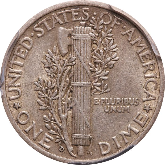 1916-D Mercury Dime (10c) Photo 4