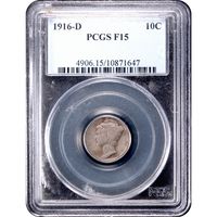 1916-D Mercury Dime (10c) Obverse Image