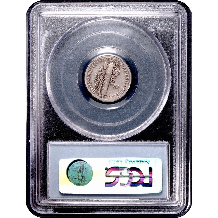 1916-D Mercury Dime (10c) Reverse Image