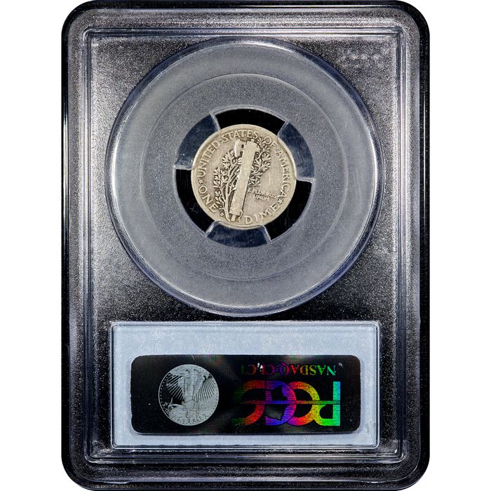 1916-D Mercury Dime (10c) Reverse Image