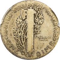 1916-D Mercury Dime (10c) Photo 4