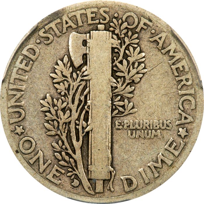 1916-D Mercury Dime (10c) Photo 4