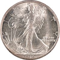 1916-D Walking Liberty Half (50c) Obverse Image