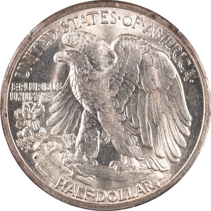 1916-D Walking Liberty Half (50c) Reverse Image