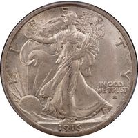 1916-D Walking Liberty Half (50c) Obverse Image