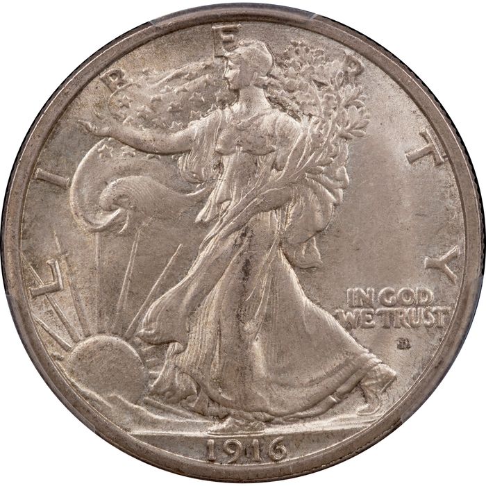 1916-D Walking Liberty Half (50c) Obverse Image