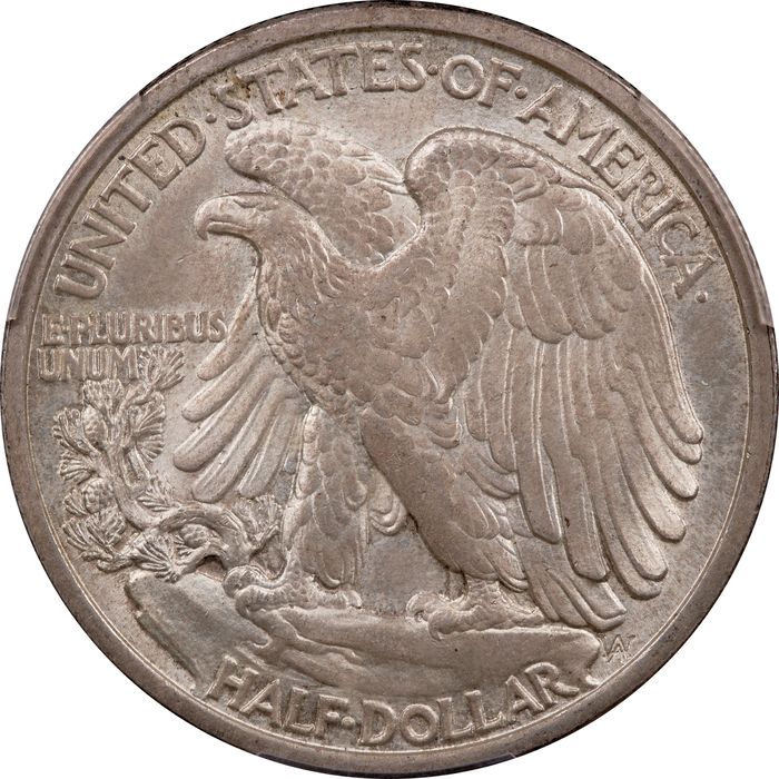 1916-D Walking Liberty Half (50c) Reverse Image