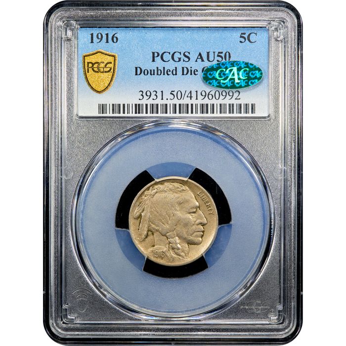 1916 Doubled Die Buffalo Nickel (5c) Obverse Image