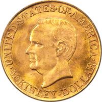 1916 McKinley Commemorative Gold Dollar (G$1) Obverse Image