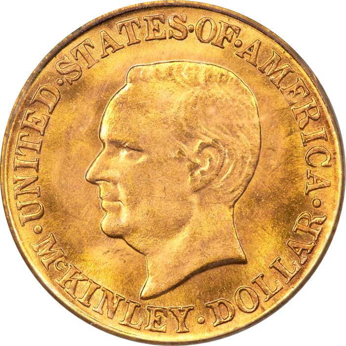 1916 McKinley Commemorative Gold Dollar (G$1) Obverse Image
