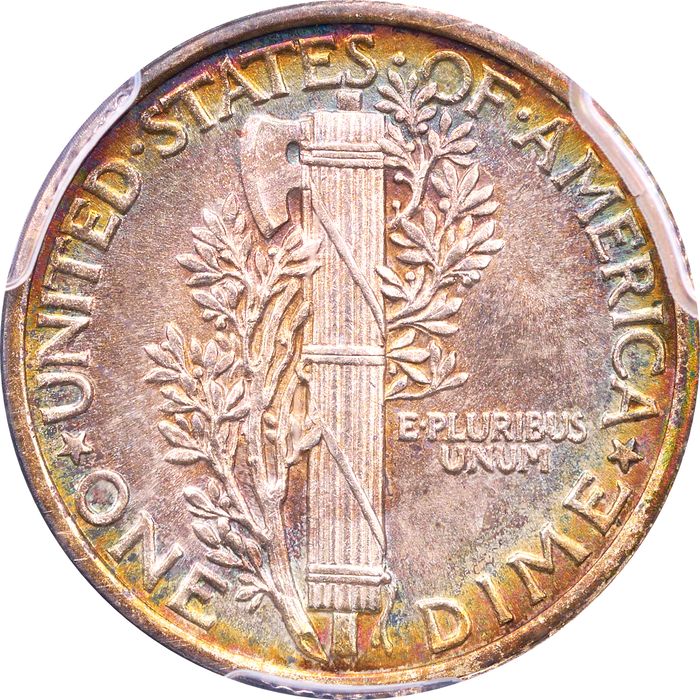 1916 Mercury Dime (10c) Reverse Image