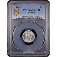 1916-S Mercury Dime (10c) Obverse Slab Image