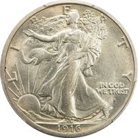 1916-S Walking Liberty Half Dollar (50c) Photo 3