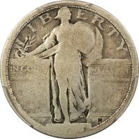1916 Standing Liberty Quarter (25c) Obverse Image