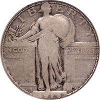 1916 Standing Liberty Quarter (25c) Photo 3