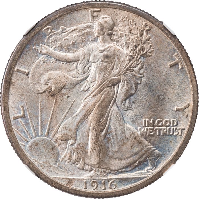 1916 Walking Liberty Half Dollar (50c) Photo 3