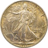 1917-D Reverse Walking Liberty Half Dollar (50c) Photo 3