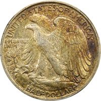 1917-D Reverse Walking Liberty Half Dollar (50c) Photo 4