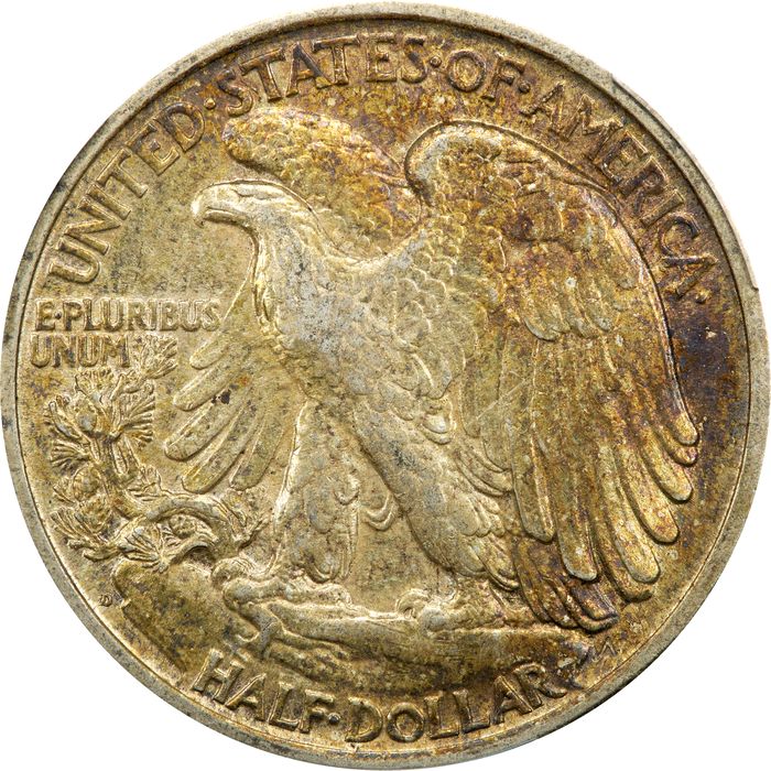 1917-D Reverse Walking Liberty Half Dollar (50c) Photo 4