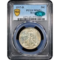 1917-D Reverse Walking Liberty Half Dollar (50c) Obverse Image