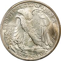 1917-D Reverse Walking Liberty Half Dollar (50c) Photo 4