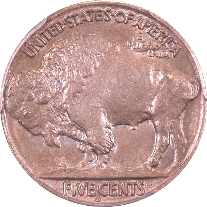 1917-S Buffalo Nickel (5c) Reverse Image
